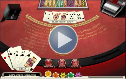 Play Caribbean Stud Poker at Sky Bingo