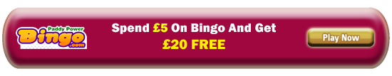 Claim Your FREE £20 Welcome Bonus NOW at Paddy Power Bingo