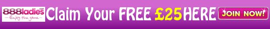 Claim your FREE £25 at 888Ladies Bingo