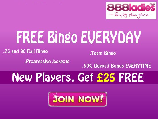 888Ladies Bingo Promotions